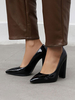 Escarpins à Talons Hautes Femmes à Cuir Synthétique Vernis avec Bout Pointu Unicolore Escarpins à Talons Hautes Femmes
