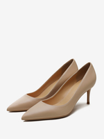 Escarpins à talons hauts abricot à bout pointu pour femmes