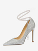 Escarpins à talons hauts avec bride perles chaussures femmes