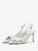Escarpins À Talons Hauts Bride Papillon Femmes En Cuir PU