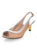Escarpins à talons hauts et chatoyants à lacets pour femmes
