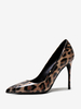 Escarpins à talons hauts léopard à bout pointu et talons aiguilles pour femmes