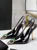 Escarpins à talons hauts pour femmes avec tige en PU verni