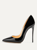 Escarpins à talons pour femmes Escarpins à enfiler Bout pointu Talon aiguille Cuir PU