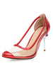 Escarpins clairs pour femmes Transparente Talons hauts Talons aiguilles Chaussures grande taille