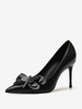 Escarpins En Cuir PU À Talons Hauts Papillon Femmes