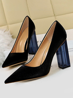 Escarpins Femme Bout Pointu Talon Aiguille Chic Noir Escarpins Chunky