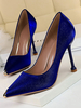 Escarpins femme bout pointu talon haut en satin Chaussures femme
