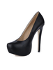 Escarpins femme noir plateforme talon haut