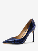 Escarpins femmes à talons aiguilles imprimés en cuir verni