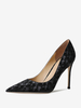 Escarpins femmes à talons hauts imprimé poisson talon aiguille cuir PU