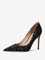 Escarpins femmes à talons hauts imprimé poisson talon aiguille cuir PU