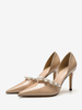Escarpins Femmes Perles Bout Pointu Chaussures Talon Aiguille