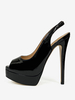 Escarpins Femmes Talons Hauts Bout Ouvert Plateforme Talon Aiguille