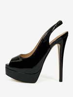 Escarpins Femmes Talons Hauts Bout Ouvert Plateforme Talon Aiguille