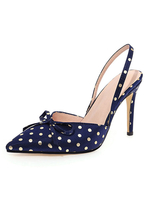 Escarpins pour femmes Escarpins Bout pointu Polka Dot Talon aiguille Chaussures grande taille