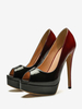 Escarpins Sexy À Talons Hauts Bout Ouvert Chaussures Sexy Noires Rouges Femmes