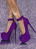 Escarpins sexy à talons hauts et talons aiguilles en micro-daim pour femmes