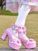 Escarpins Sweet Lolita Plateforme à talons hauts en cuir Synthétique Chaussures à talons hauts en cuir Synthétique Déguisements Halloween