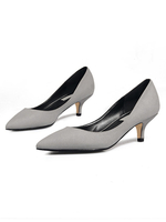Escarpins Talon Kitten en daim Bout Pointu 2021 Chaussures Femmes
