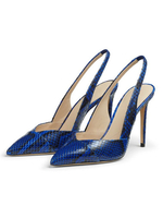 Escarpins Talons Hautes Fins Femmes Imprimés Animal avec Bout Pointu à Lacets BIcolores Sexy