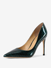 Escarpins Talons pour femmes sexy imprimé zèbre bout pointu talon aiguille en cuir verni