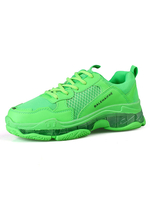 Espadrilles lumineuses de couleur pour les chaussures de sport de bout rond maille confortable dhommes
