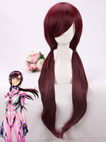 EVA Neon Genesis Evangelion Mari Makinami Illustre cosplay perruque Déguisements Halloween