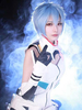 EVA New Genesis Evangelion Ayanami Rei cosplay perruque bleu Déguisements Halloween
