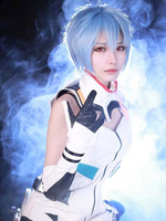 EVA New Genesis Evangelion Ayanami Rei cosplay perruque bleu Déguisements Halloween