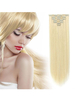 Extensions de cheveux pour femmes en couches droites Tranche de cheveux synthétiques longs
