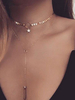 Fabuleux collier métallique mode ornement métallique