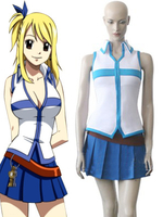 Fairy Tail cosplay costume contient top ceinture et jupe Déguisements Halloween