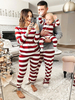 Famille Noël Pyjama Enfant Adulte Noël Motif Pantalon Top Ensembles Deux Pièces Cadeau De Noël