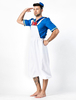 Fantaisie Costume 2021 Combinaison Blanc 4 Pièces Hommes Déguisements Halloween