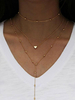 Fascinant collier métallique mode multicouche