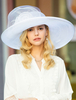 Fascinator blanc; chapeau; royal; royal; fleurs; large bord; serre-tête; accessoires de cheveux rétro Déguisements Halloween
