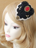 Fascinator noir chapeaux dentelle Decor soirée chapeau