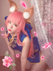 Fate Grand Order Cosplay Tamamo No Mae Cheongsam Satin Jeux 2021 Cosplay Costumes Déguisements Halloween