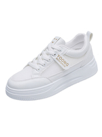 Femmes Baskets Chaussures De Sport Maille Blanche Bout Rond Chaussures Plates Décontractées