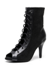 Femmes Bottes Fermeture Éclair Talon Aiguille Peep Toe Bottes Dété