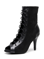 Femmes Bottes Fermeture Éclair Talon Aiguille Peep Toe Bottes Dété