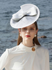 Femmes Chapeau Vintage Noué Blanc Vintage Accessoires De Cheveux Déguisements Halloween