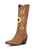 Femmes Chiot Heel pointu onctuel bottes brun molf-mollet