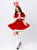 Femmes Ensemble De Noël Robe De Patineur Rouge Costumes Déguisements Noël