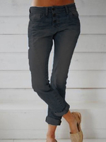 Femmes Jeans Mode Denim Noir