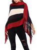 Femmes Knit Poncho Jewel géométrique manches longues Cape Manteau