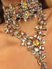 Femmes Lariat Y Collier Cristal Ceinture Bijoux Costume