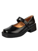 Femmes Mocassins Bout Carré Talon Chunky Casual Marry Jane Chaussures Pour Femmes