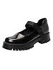 Femmes Mocassins Bout Rond Talon Chunky Casual Marry Jane Synthétique Cuir Femmes Chaussures